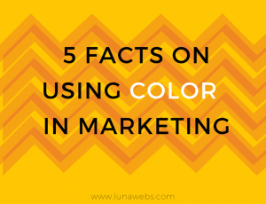 5 facts on using color in marketing
